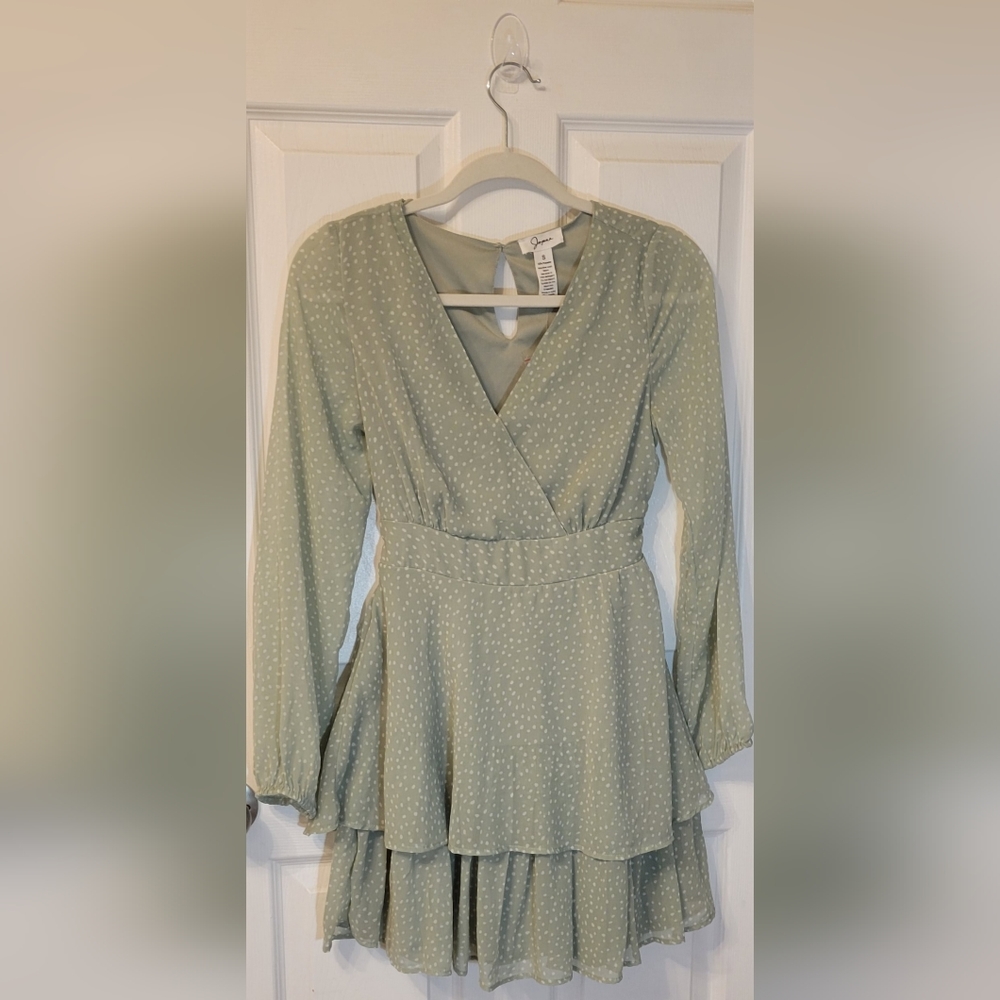 🌼4/$20 Poka Dot Dress Sage/Mint Small